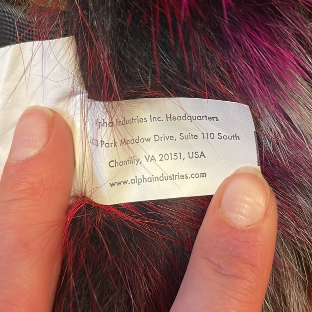 ONE OF A KIND! Alpha Industries Year of the Rooster fur bomber jacket - Picture 15 of 17